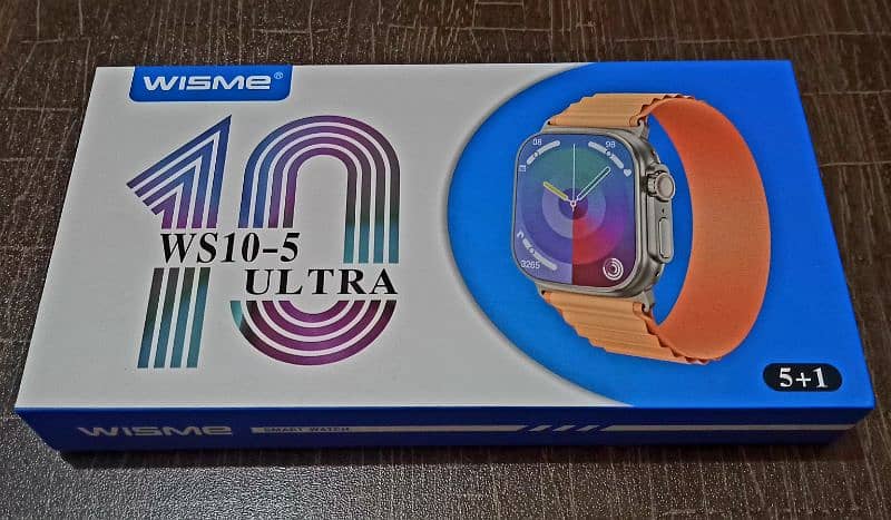 WISME WS10-5 ULTRA 10 Smart Watch 5 + 1 Complete Box Set | Brand New 1