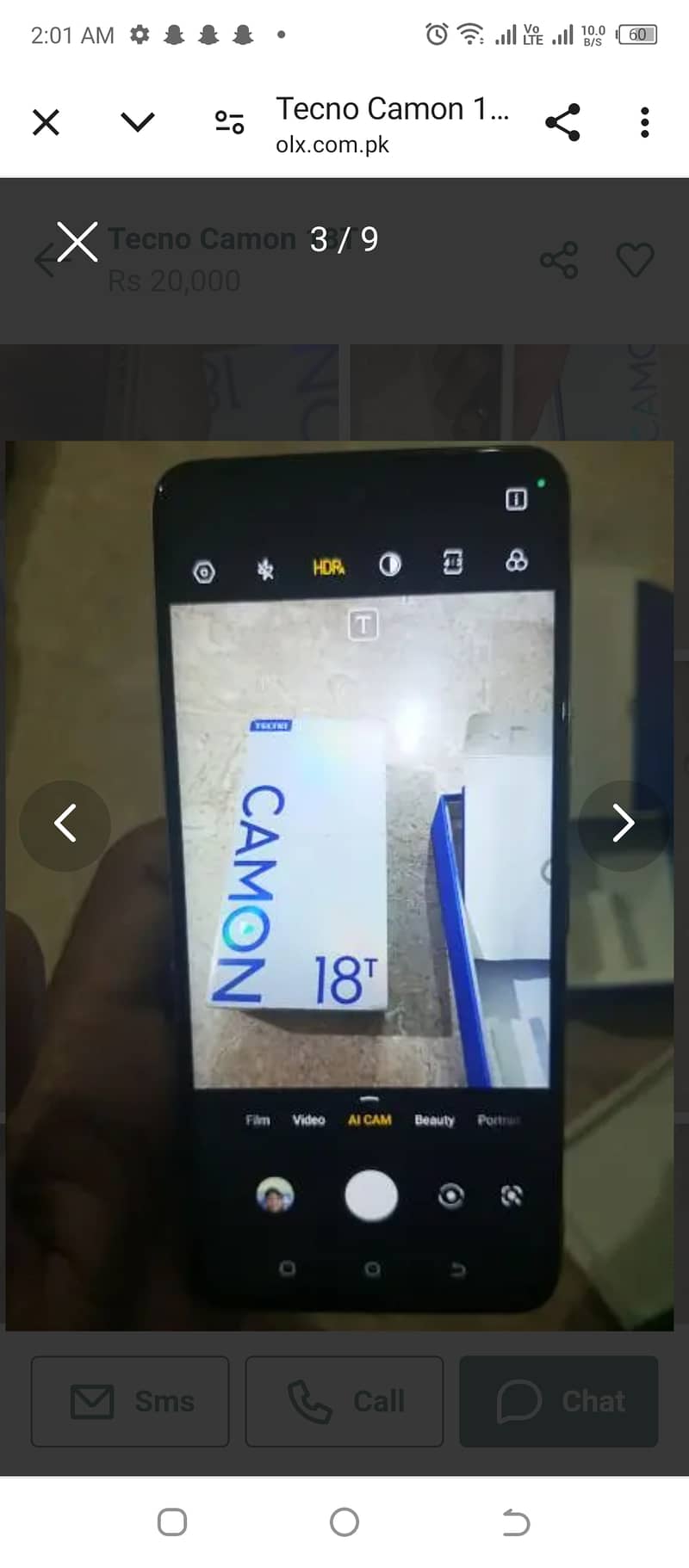 Tecno camon18 VIP condition complete box charger 0