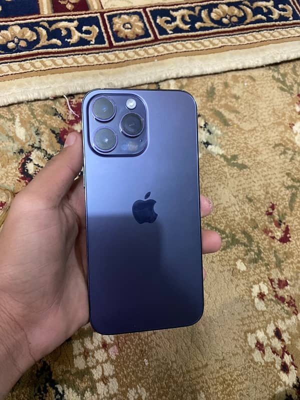 iPhone 14 Pro Max bypass water pack 128 gbbattery 84  purple colour 0