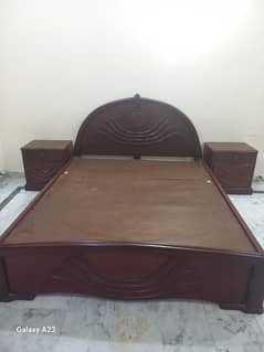 FULL ORIGINAL WOOD BED