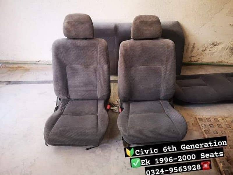 Civic 6th Generation Ek 1996 - 2000 Seats set 0