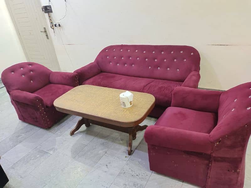 5 seater Sofa set, 1+1+3 0