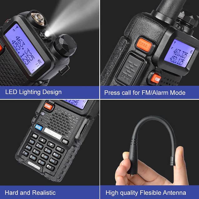 Baofeng UV-5R Two Way Radio Walkie talkies Compatable style radios set 6