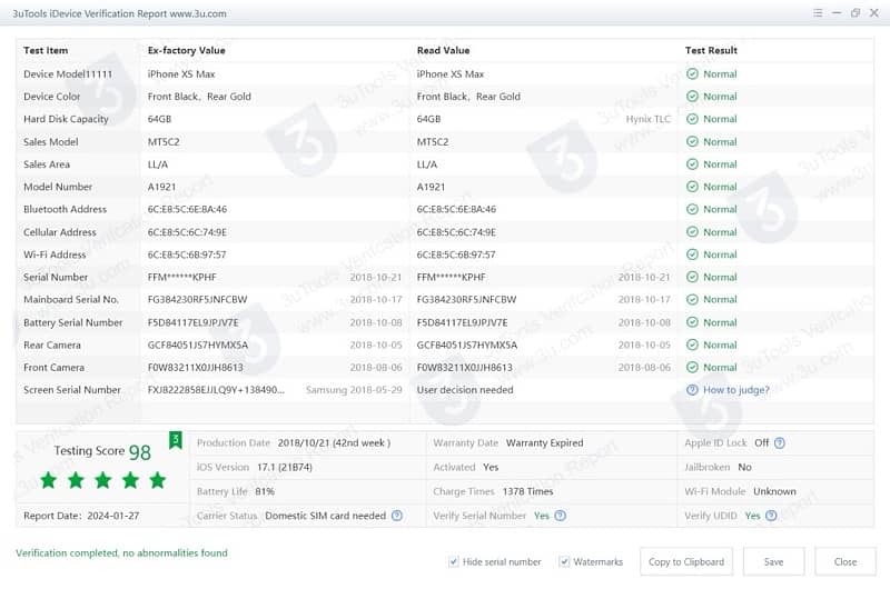 iphone xs max non pta scom working 14