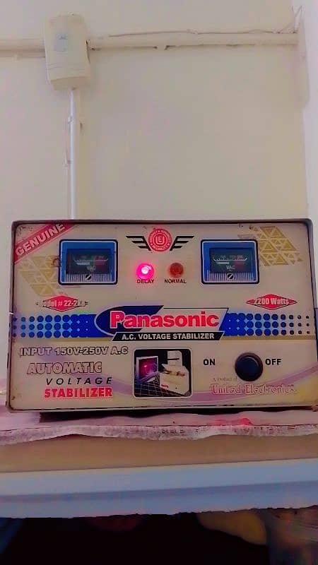 Panasonic A. C VOLTAGE STABILIZER 1