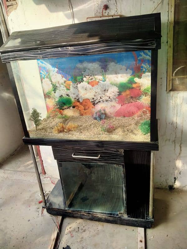 3 feet aquarium with all accessories 0