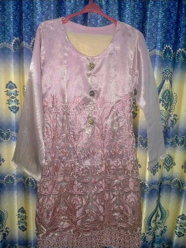 pink short frock 0