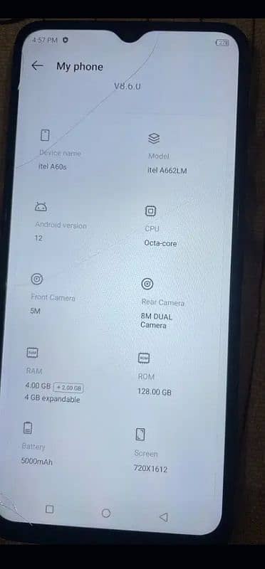 itel A60 new condition 10/10 2