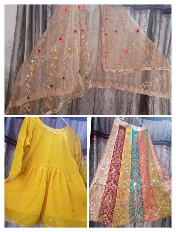 two bridal dresses for sale (mehndi and barat) 4