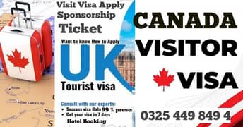 Canada/ Uk / Usa  99 persent Approved Visa ratio