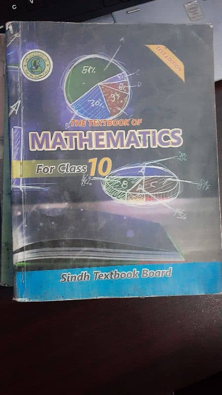 Sindh Board books for class 10 students. Physics, Maths, English 2