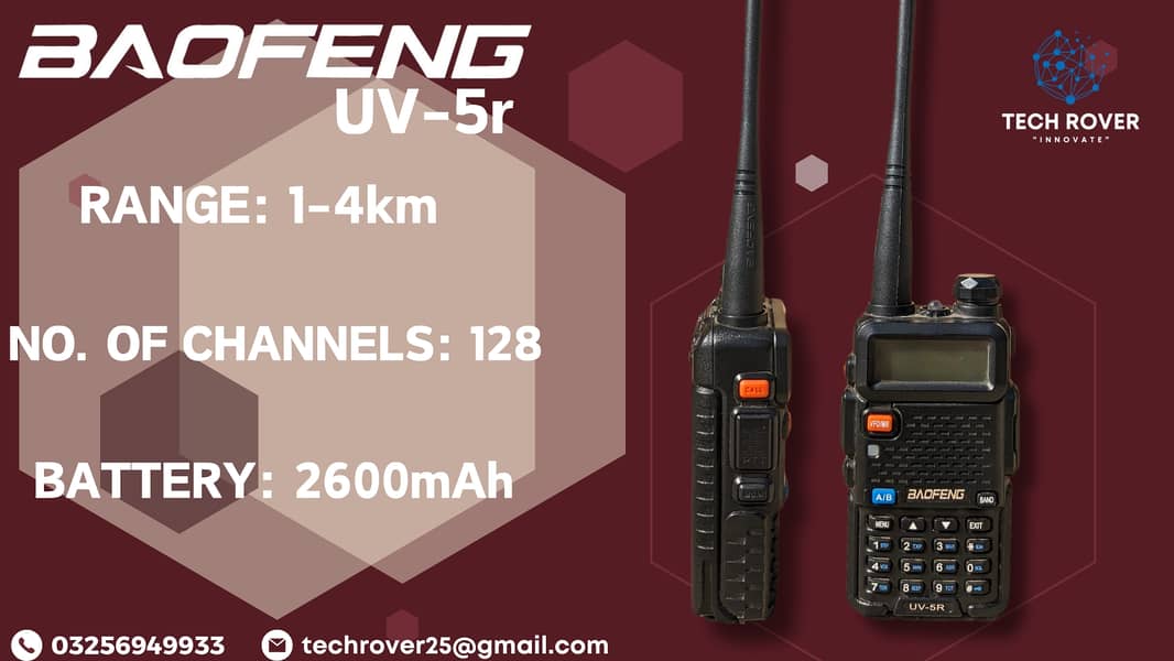 Walkie Talkie | Baofeng | Wireless Set | Baofeng UV-5r 0