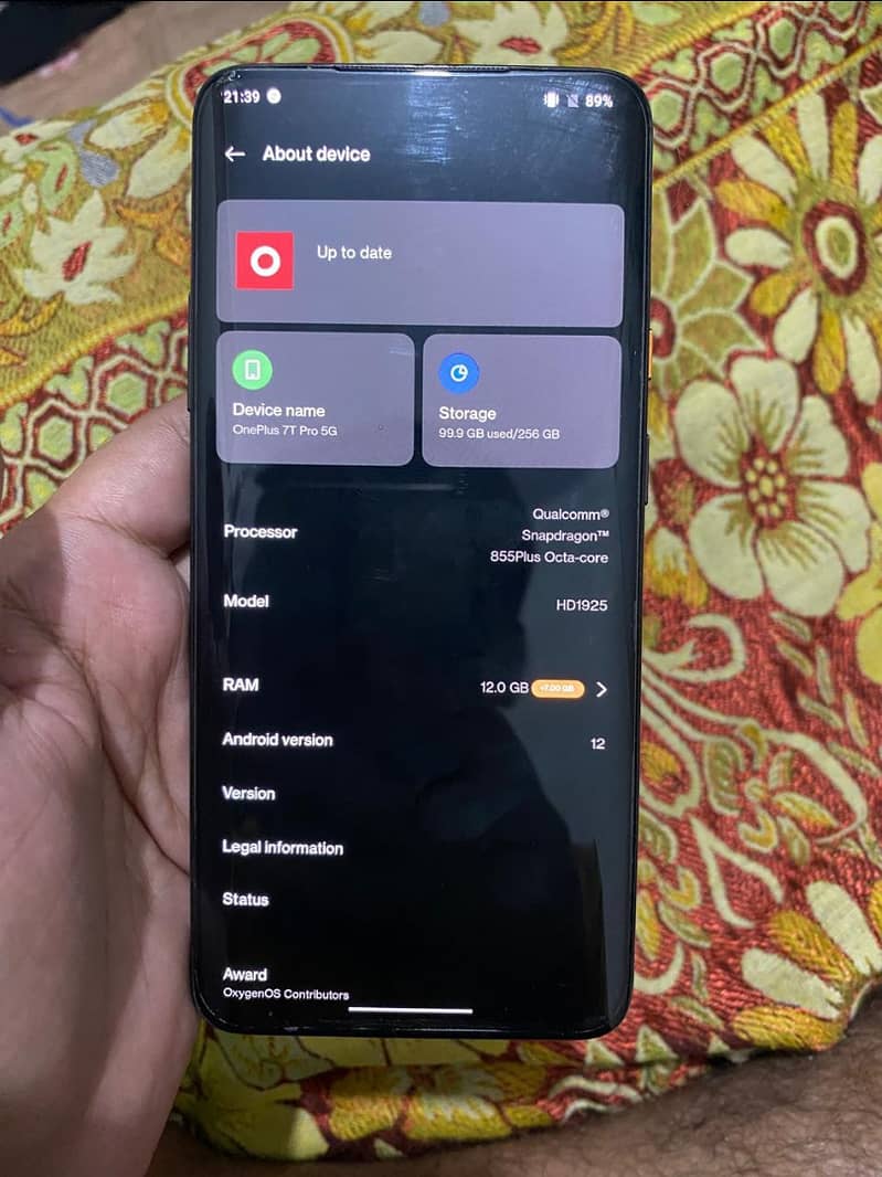 OnePlus 7t pro McLaren addition 5G 12gb 256gb 0