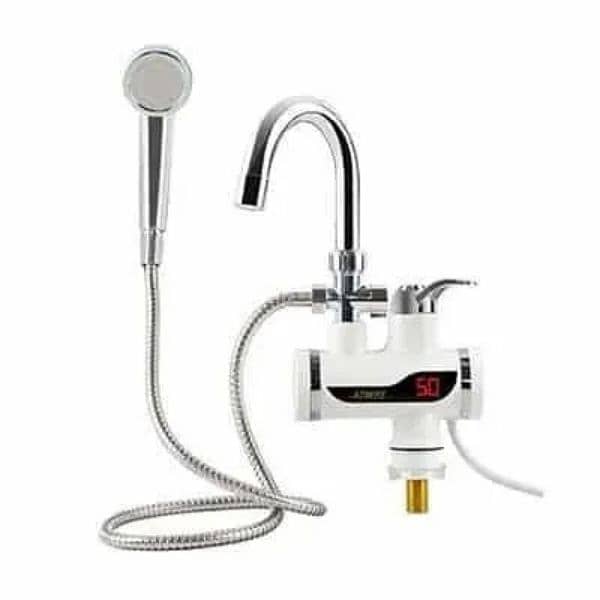 Instant Water Heater Tap with shower Shock Proof 1