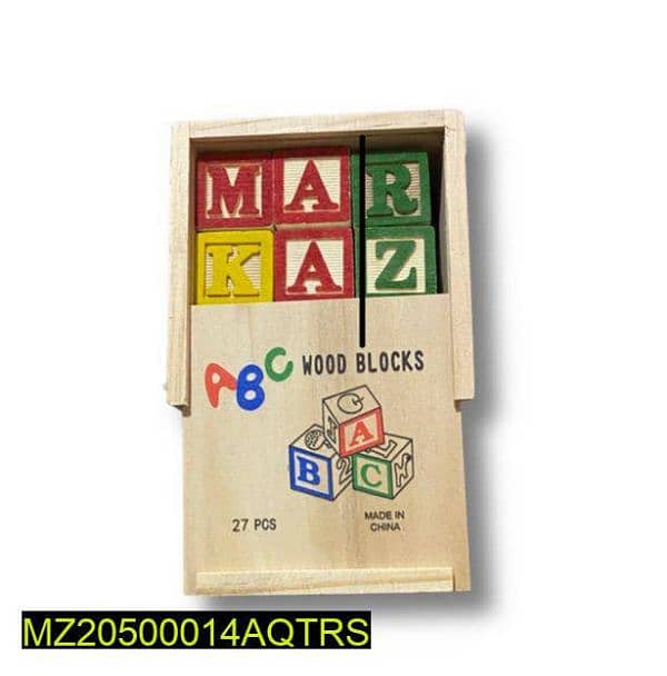 ABC 123 wood blocks educational toy 1