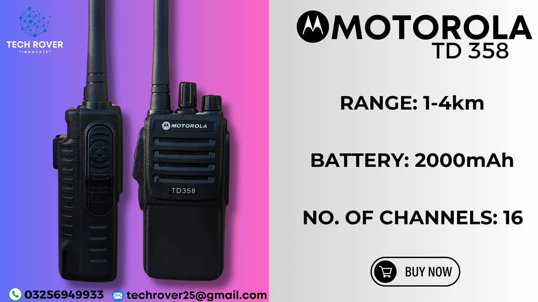 Walkie Talkie | Motorola | Wireless Set | Motorola TD 358 0