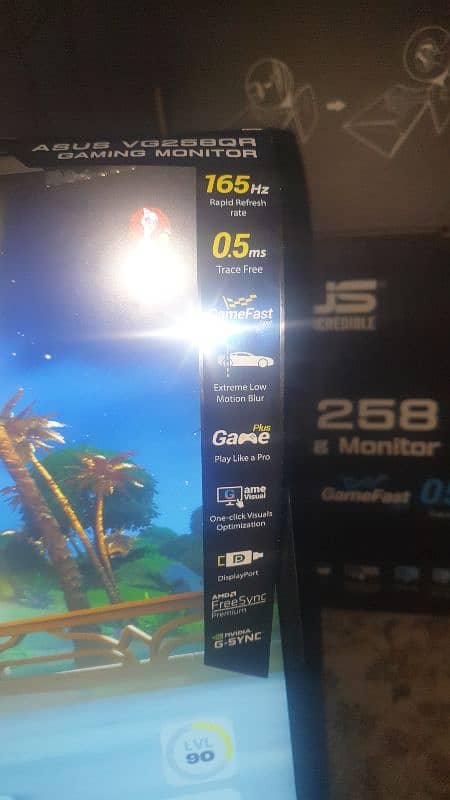 ASUS VG258QR Gaming Monitor 0.5ms 165Hz ( brand new ) 4