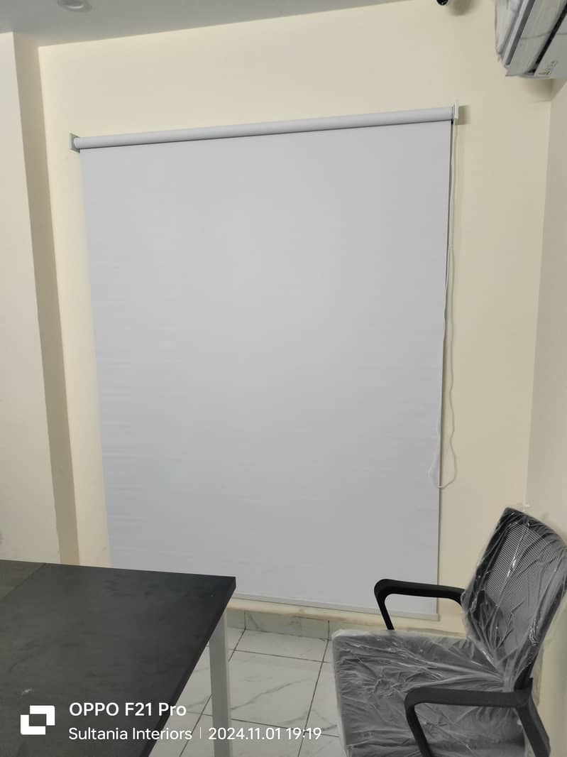 PVC Wall Paneling, 2x2 Ceiling, Roller Blinds, 4