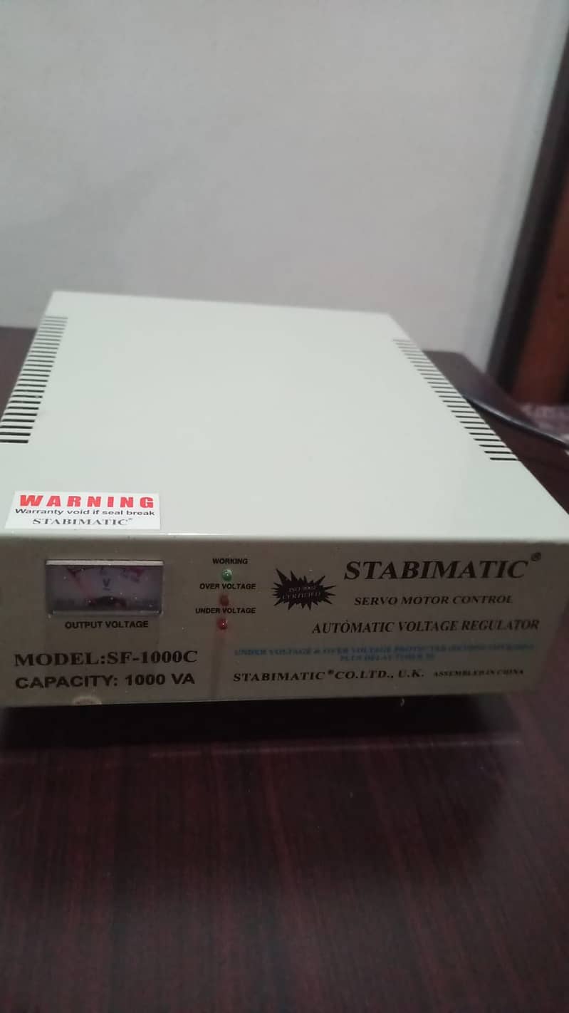 Stabimatic 1000va Servo motor. Stablizer 0