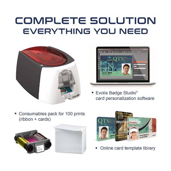 pvc card printer by badge 200 3