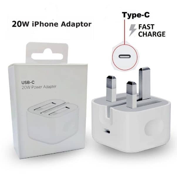 Apple 20W Adapter 3 Pin Adapter Charger 4