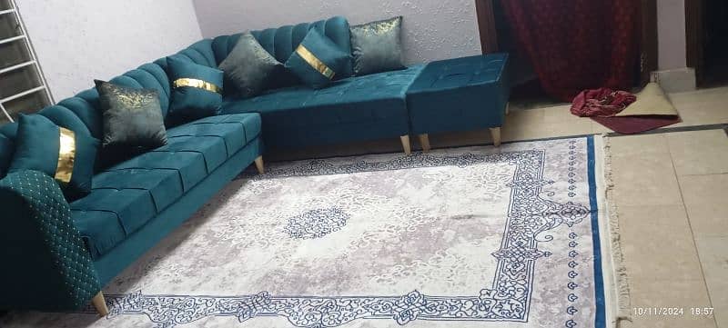 rug for sale colour white n blue condition 10/10 1