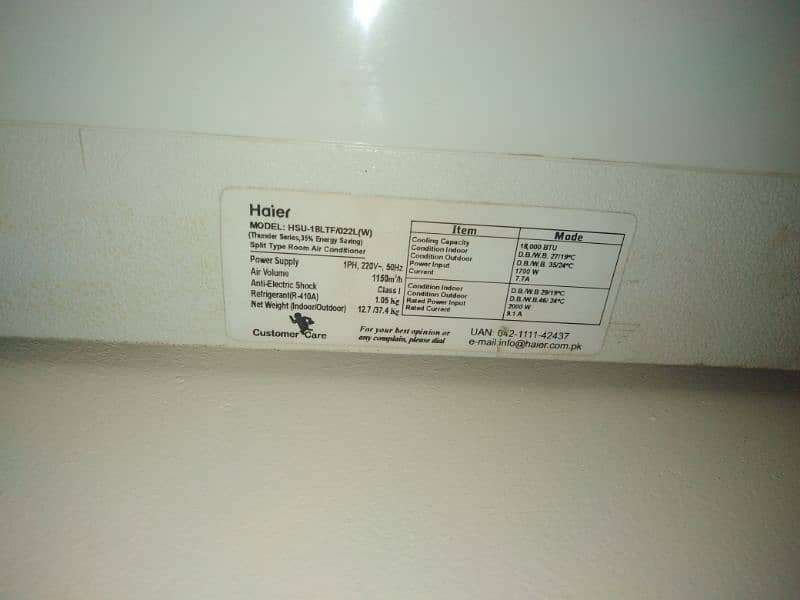 Haier 1.5 ton ac 1