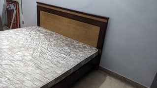 Wooden Bed with foam mattress (master)