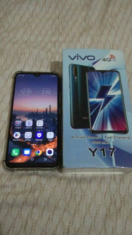 vivo y17 8gb 256gb good sim PTA approved 5