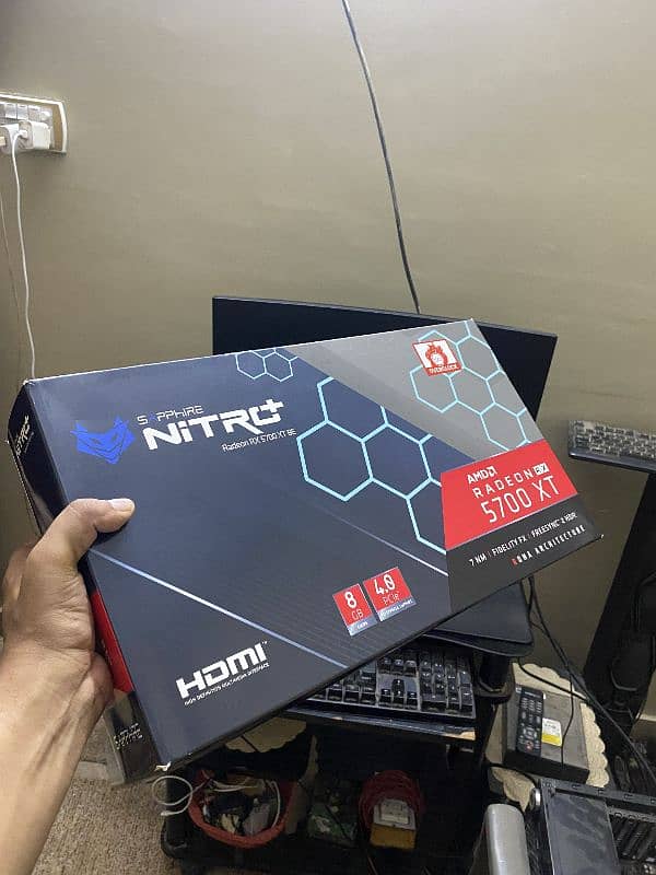 Rx 5700xt Nitro + h only  condition 10 new 0