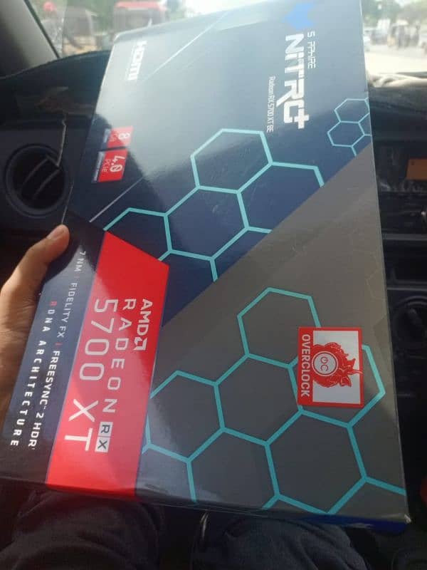 Rx 5700xt Nitro + h only  condition 10 new 2