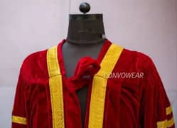 convocation/graduation gown and cap velvet