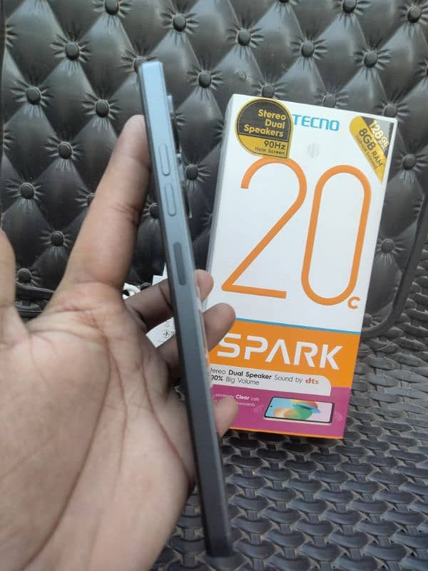 Tecno Spark 20c With Box & Original Charger 10 month warranty 5