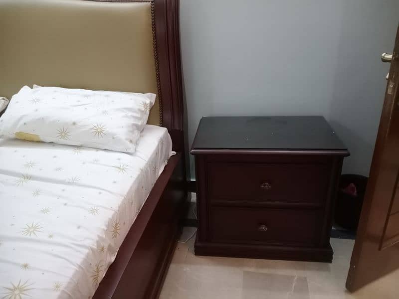 Sheesham Wood King Size New Bed Set With Spring Matre  For Urgent Sale 6