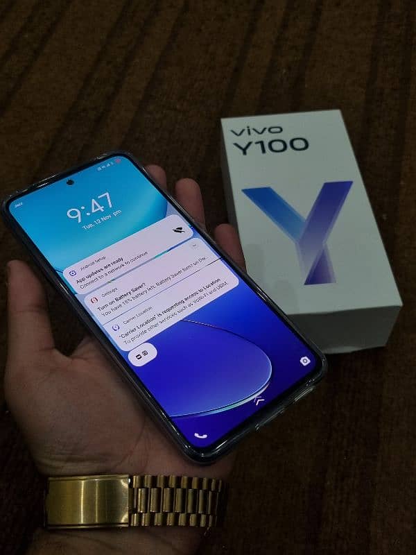 vivo y100 256gb complete box 10