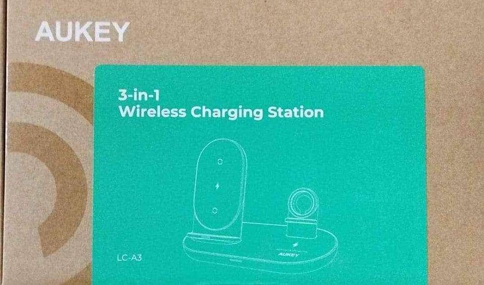 3-in-1 Wireless Charger by AUKEY - For iPhone & Android - Fast Chargin 3