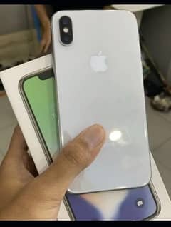 i phone x with box white colour  03008017674