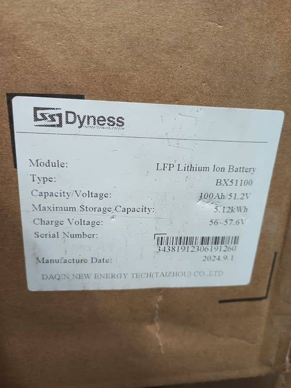 dyness 51.2v with 5 years replacement warranty 1