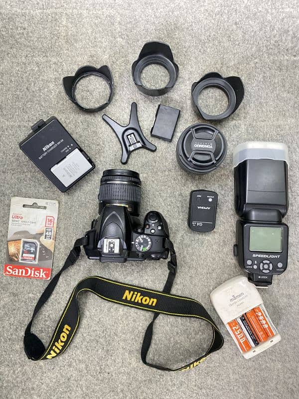 Nikon D3400 Body With Lens & Complete Equipment 4