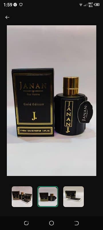 janan pour homme 100 ml gold edition( J. ) with free pocket perfume 1