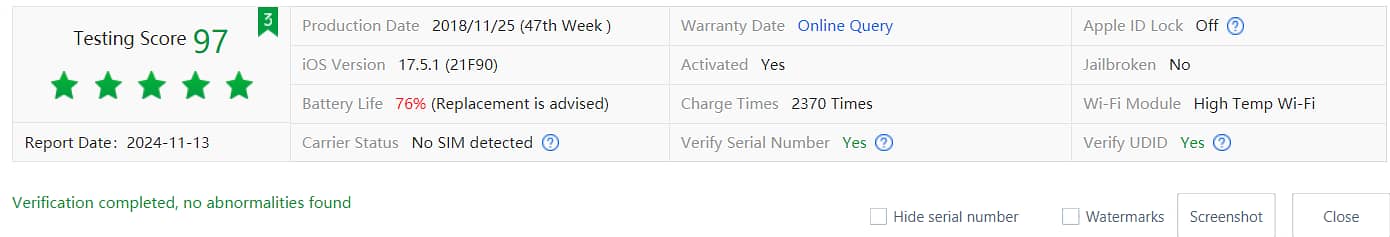 iPhone XS 256gb Dual PTA Approved 5