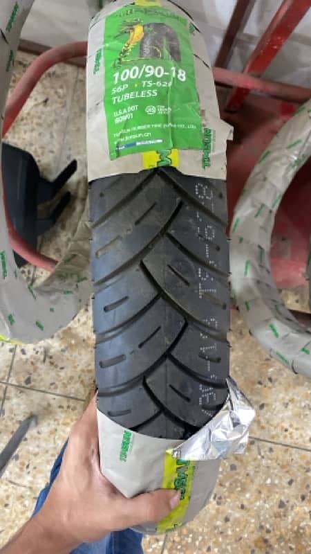 SUZUKI GD 110S GS 150 SE & GR 150 IMPORTED TIMSON  NO-1 TUBELESS TYRE 1