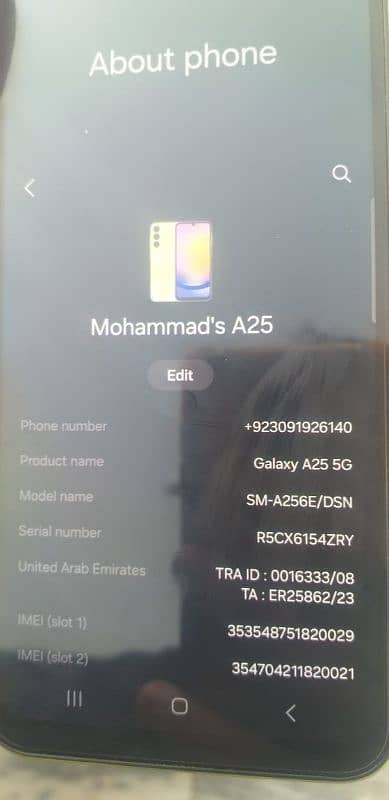 Samsung Galaxy A25 5G Non PTA 1