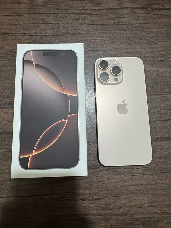 Iphone 16 Pro max 256 GB LLA Non PTA 0