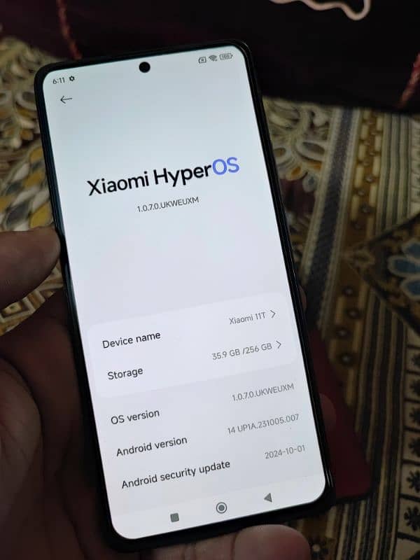 Mi 11T 8/8 256 official approved 7
