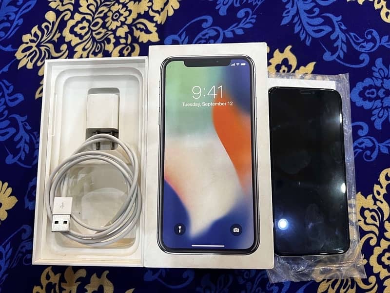 iphone X PTA approved with Box & Charger LLA Model 1