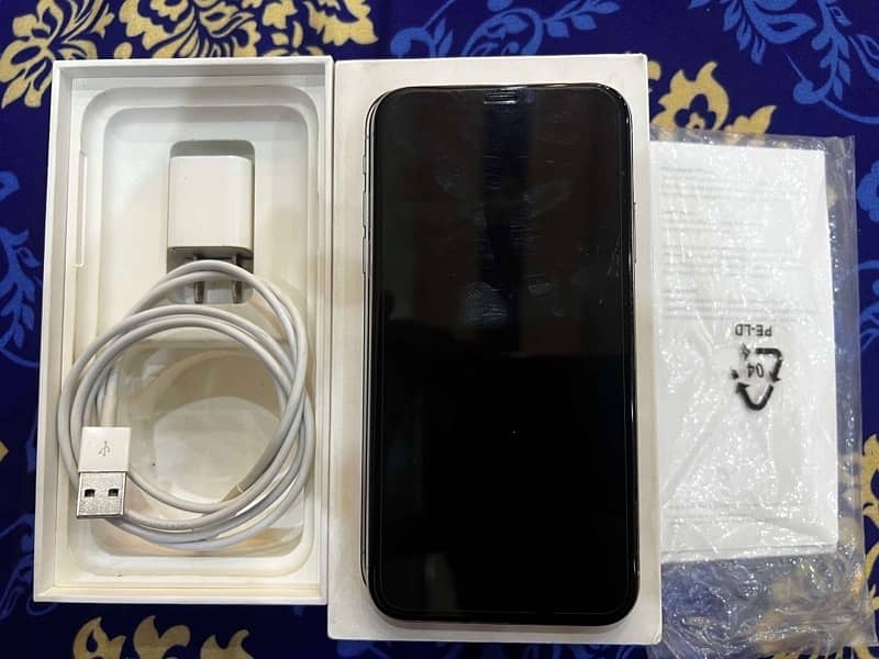 iphone X PTA approved with Box & Charger LLA Model 2