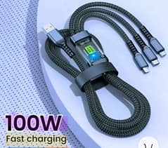 Super Fast Charging Cable 3-in-1