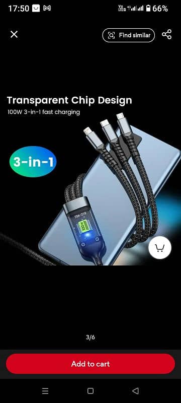 Super Fast Charging Cable 3-in-1 1