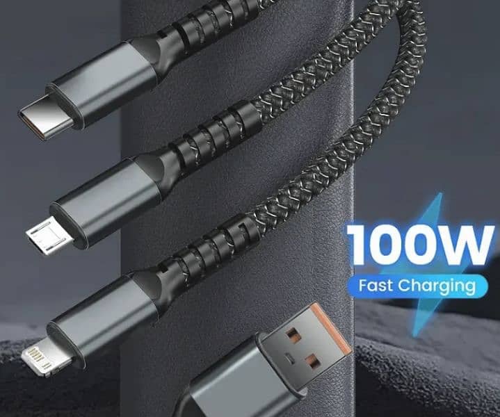 Super Fast Charging Cable 3-in-1 4